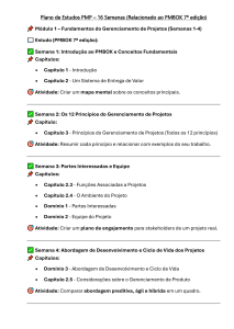 Plano de Estudos PMP: 16 Semanas para Certificação