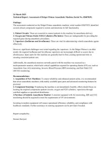 Dr&auml;ger Primus Anaesthetic Machine Assessment Report