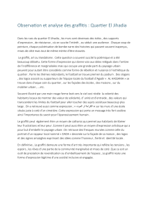 Analyse des graffitis : Quartier El Jihadia