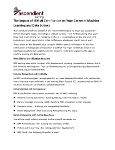 IBM AI Certification: Boost Your Machine Learning Career