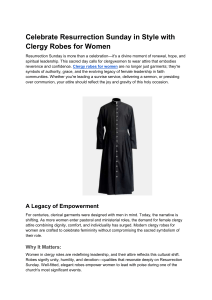 Clergy Robes for Women: Resurrection Sunday Style Guide