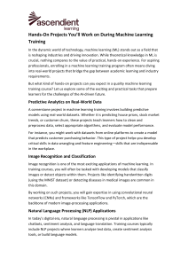 Machine Learning Training: Hands-On Projects & Skills