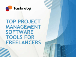 Project Management Software for Freelancers: Taskroup
