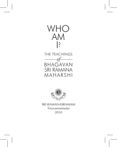 Who Am I? Teachings of Ramana Maharshi