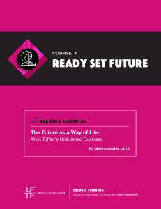 Futures Thinking: Toffler's Unfinished Business