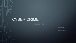 Cyber Crime Types & Prevention: A Middle School Presentation