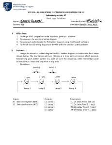 PLC Logic Control Lab: Ladder Diagrams & Simulation