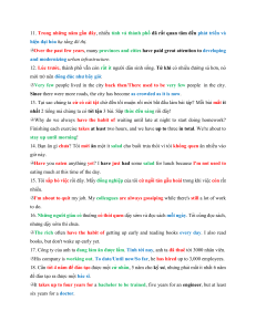 Vietnamese-English Translation Exercises