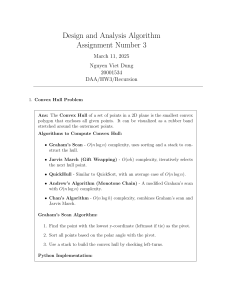DAA Assignment: Convex Hull, Gaussian Elimination, Tiling