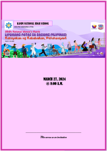 Kanim NHS Women's Month Celebration Programme