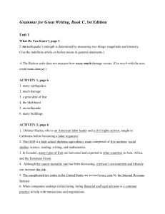 Grammar for Great Writing: Unit 1 Exercises & Rules