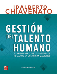 Gestión del Talento Humano: Libro de texto sobre Gestión de RRHH