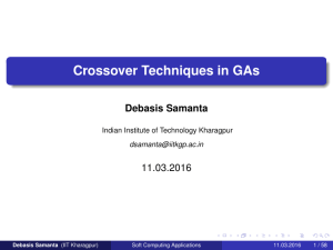 Crossover Techniques in Genetic Algorithms