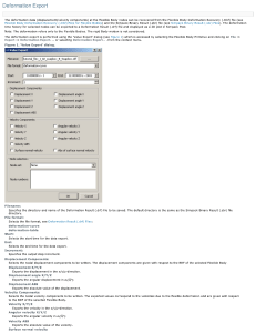 Simpack Deformation Export: Flexible Body Data Recovery