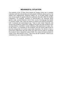 Values, Citizenship, and School Environment