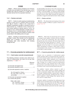Concrete Cover Requirements: ACI 318 Building Code
