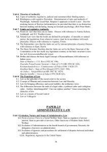 Law Course Syllabus: Authority, Legislation, & Admin Law