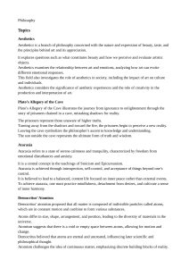 Philosophy Topics: Aesthetics, Plato, Ethics, and More