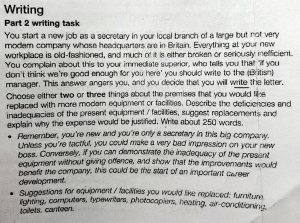 Writing Task: Workplace Improvement Proposal