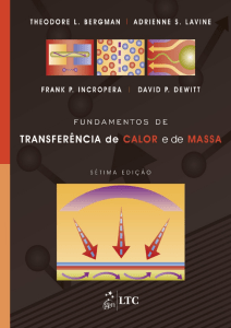 Fundamentos da Transfer&ecirc;ncia de Calor e Massa