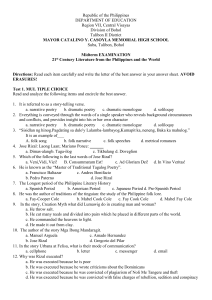 21st Century Literature Midterm Exam - High School