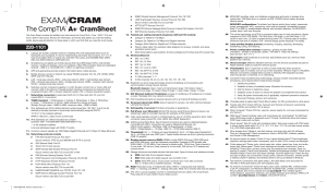 CompTIA A+ Cram Sheet: Core 1 (220-1101) & Core 2 (220-1102) Exam Prep