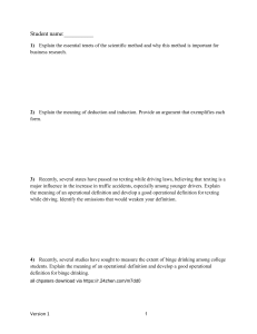Business Research Methods Exam Questions