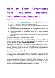 Insulation Blowers: Benefits, Usage & Cost Savings