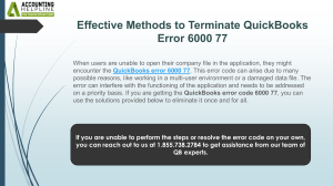 Fix QuickBooks Error 6000 77: Troubleshooting Guide