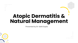 Atopic Dermatitis & Natural Management: An Ayurvedic Approach