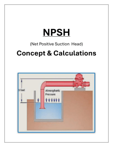 NPSH: Concept & Calculations - Pump System Design
