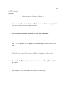 Death on the Nile Chapters 11-13 English 10 Study Questions