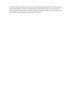 Punctuation Marks: Definition & Usage