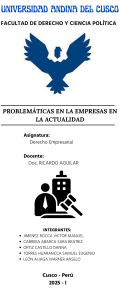 Presentaci&oacute;n Problemas Empresariales: Informalidad, Globalizaci&oacute;n y M&aacute;s