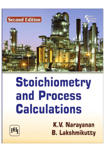 Stoichiometry and Process Calculations Textbook