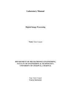 Digital Image Processing Lab Manual