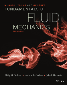 Fundamentals of Fluid Mechanics Textbook, 8th Edition