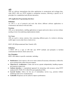 APIs, REST APIs, and Asynchronous Programming Overview