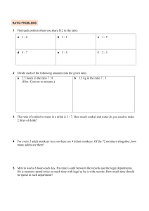 Ratio Problems Worksheet: Divide Amounts & Solve Word Problems