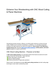 CNC Wood Cutting & Planer Machines | Shree Umiya F-Tech