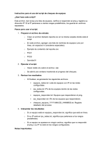 Script de Chequeo de Equipos de Red: Gu&iacute;a