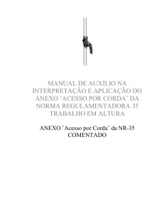 Manual NR-35 Acesso por Corda: Guia de Interpretação e Aplicação