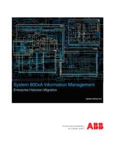 800xA Enterprise Historian Migration Guide
