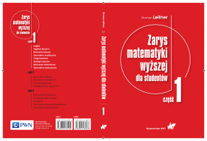 Zarys Matematyki Wyższej: Podręcznik Matematyki Wyższej