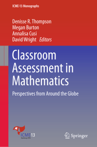 Classroom Assessment in Mathematics: Global Perspectives
