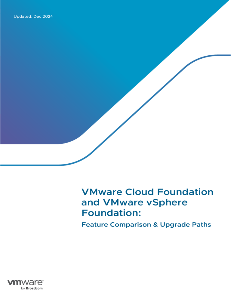 VMware Cloud Foundation vs vSphere Foundation: Feature Comparison