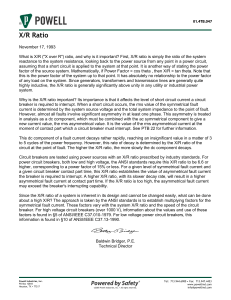 X/R Ratio Explained: Importance in Power Systems & Circuit Breakers
