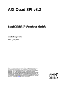 AXI Quad SPI v3.2 LogiCORE IP Product Guide