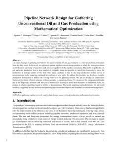 Pipeline Network Design for Unconventional Oil & Gas