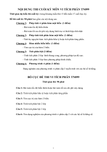 Contenido del examen final de c&aacute;lculo TN099